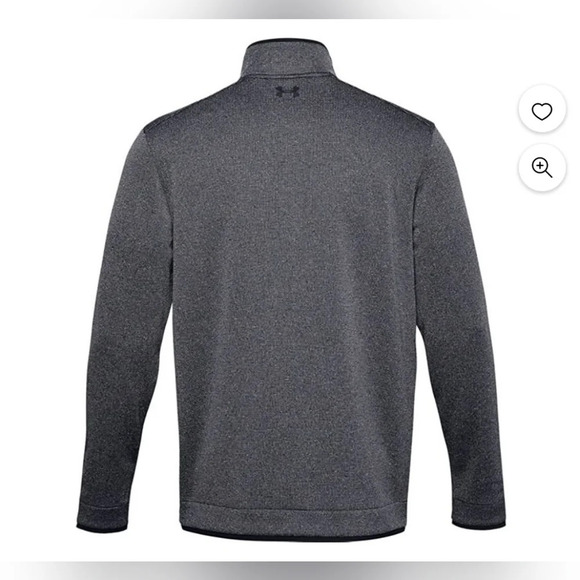 Under Armour Mens XL Storm Gear 1/4 zip up Pullover Sweatshirt Black Spacedye - Picture 4 of 12